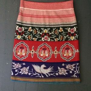 Moth Anthropologie lightweight sweater skirt